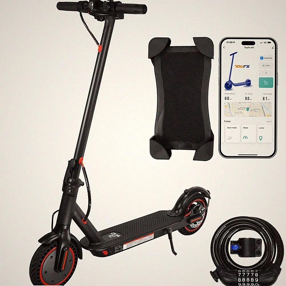 WQ W4 8,5'' E-Scooter 350W 10,4Ah Elektroroller mit APP Off-road E-Roller 25km/h