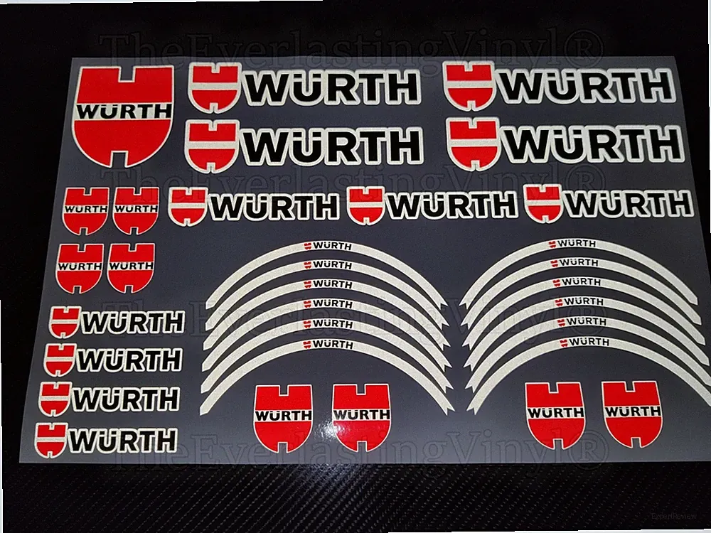 Würth Sicherheit Reflektierende Aufkleber Set für E-Scooter Xiaomi Ninebot Segway Kugoo