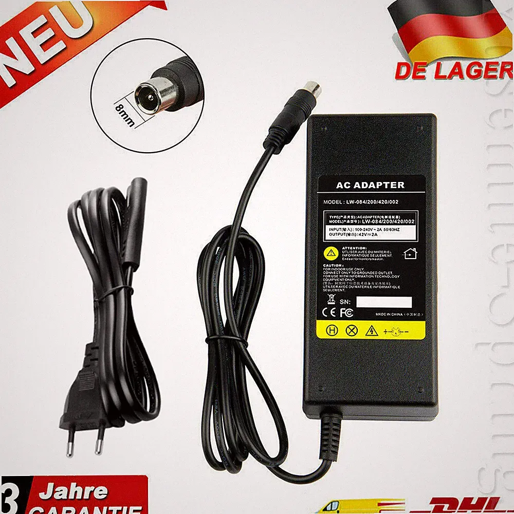 Xiaomi M365 42V Ladegerät Ladekabel Adapter für Ninebot Pro Elektroroller