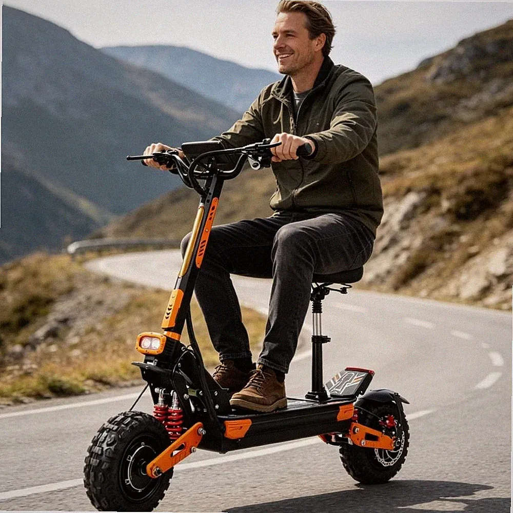 Z36 11 Zoll E-Scooter 5600W 60V 30AH Faltbar Elektroroller Off-road E-Roller NEU