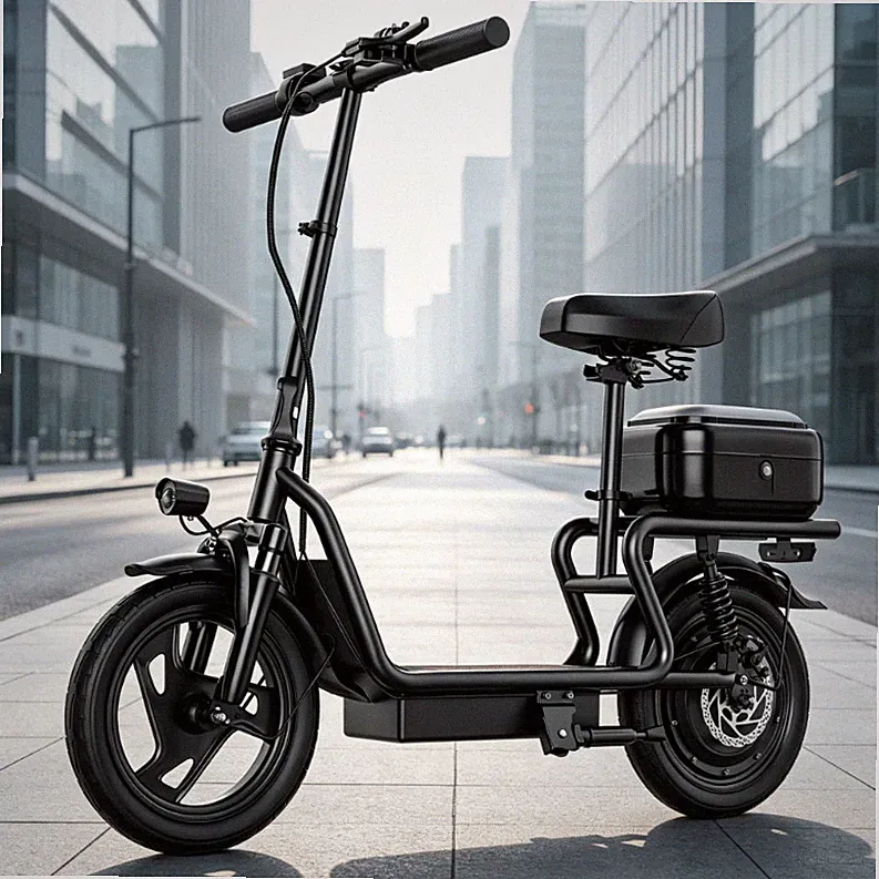 ZAZAWORK X14 800W Faltbarer Elektroroller 15AH 35KM E-Scooter 14 Zoll mit Korb