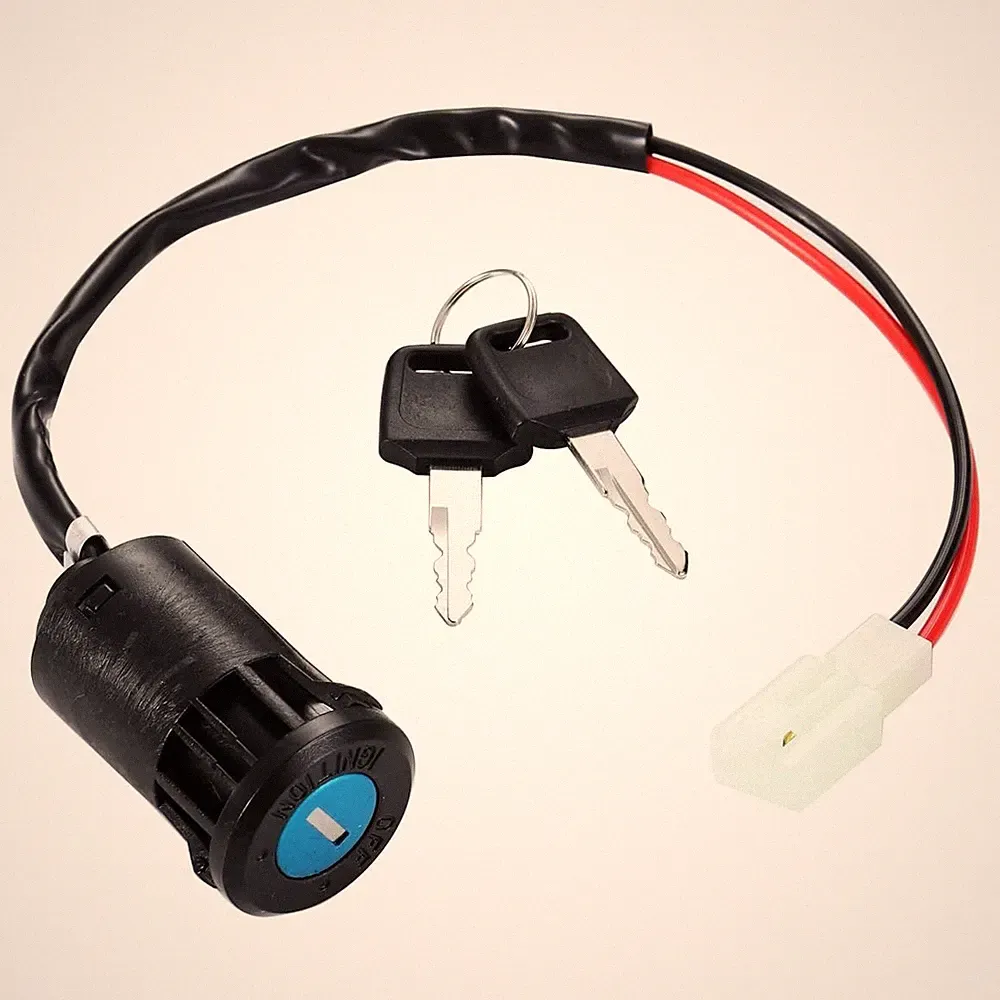 Zündschlüsselschalter 2 Draht 12V 3.6A - Motorrad ATV Quad Pocket Elektroroller