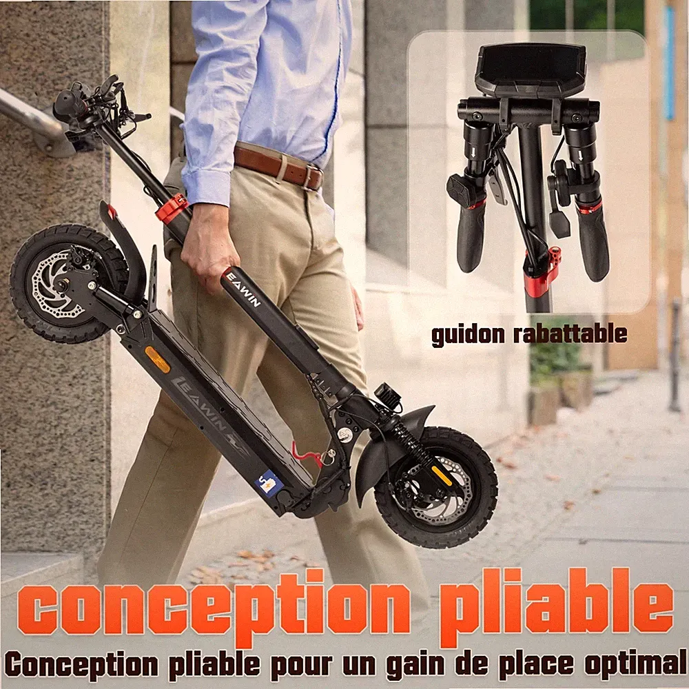 ZWHEEL T4 800W Elektroroller 18,2AH 10 Zoll City E-Scooter 50KM Straßenzulassug